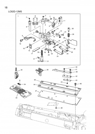 18 LC62D-12MS EXCLUSIVE PARTS