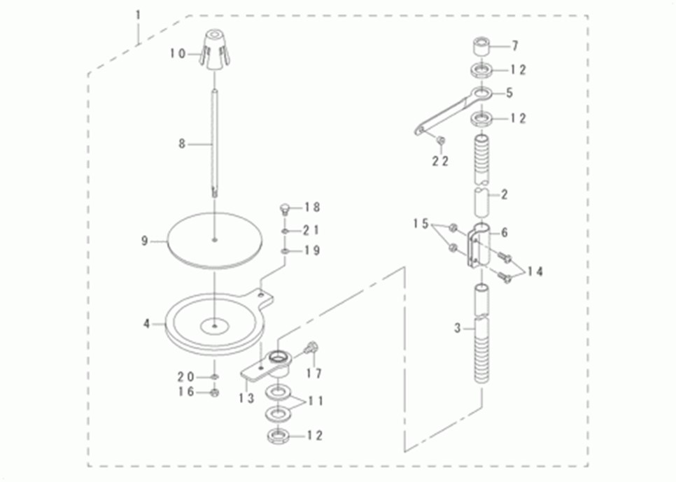 MB-1373 - 12. THREAD STAND COMPONENTS