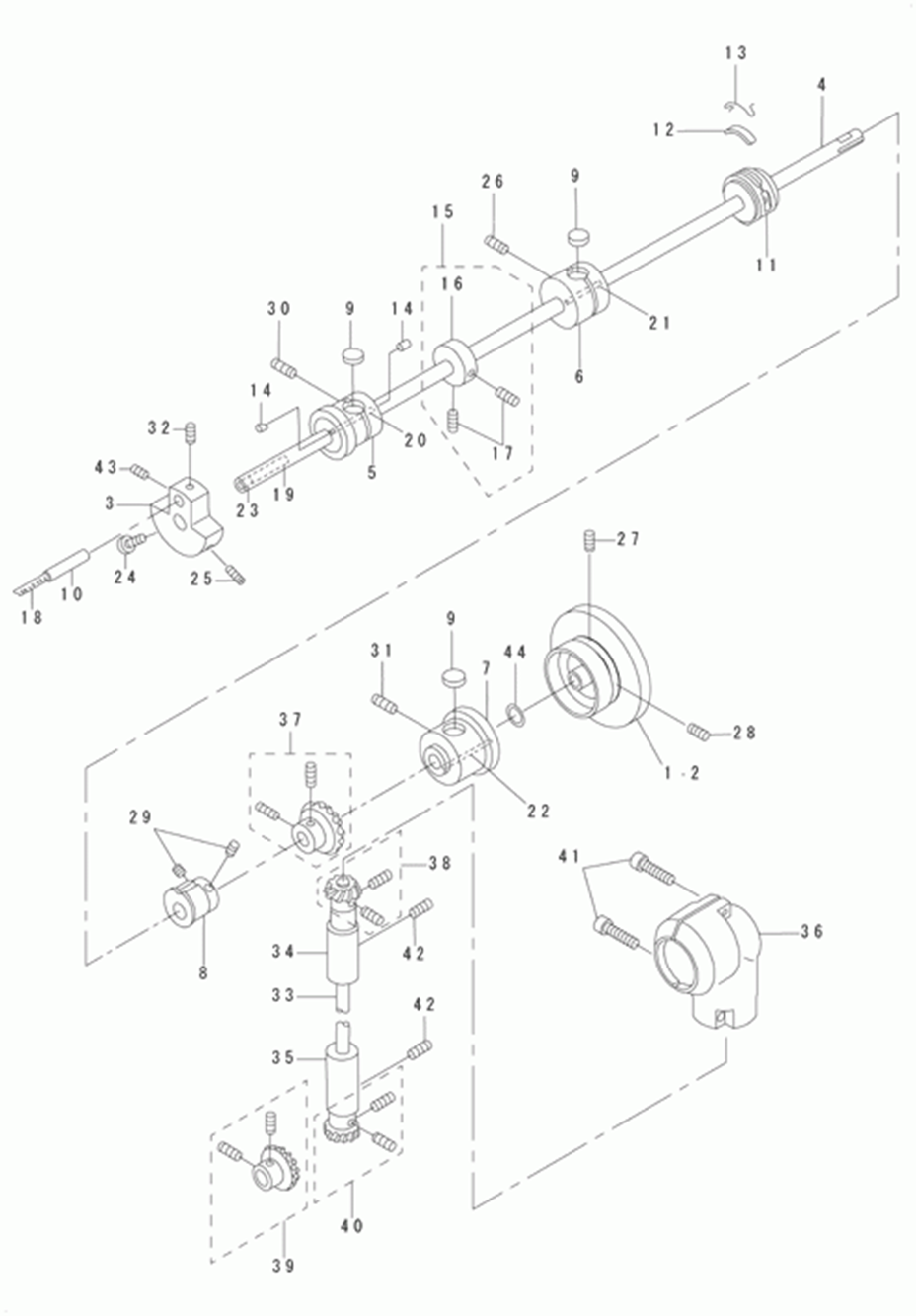 DSC-244-7 - 2.MAIN SHAFT &amp;amp; ARM SHAFT COMPONENTSv