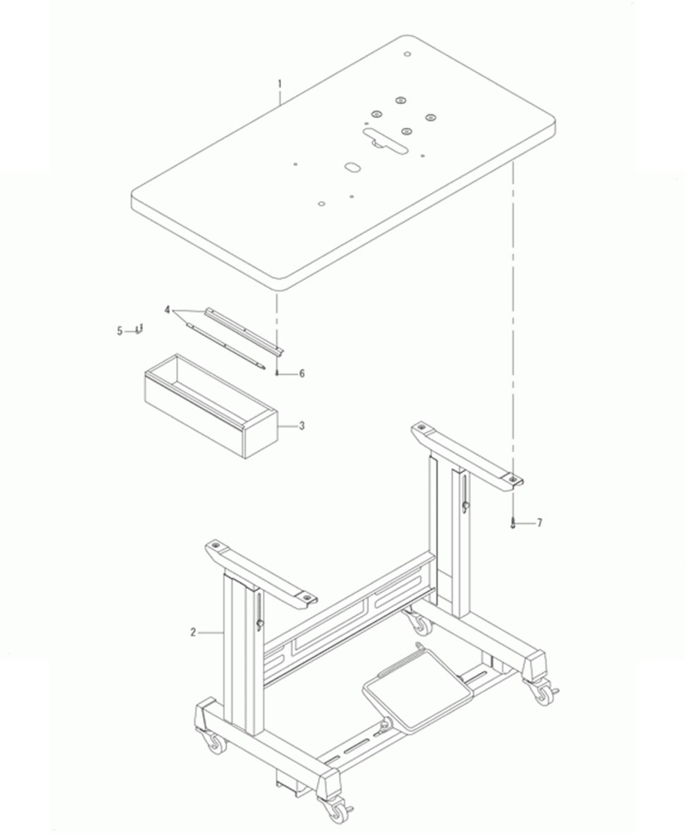 MB-1377 - 13. TABLE & STAND COMPONENTS