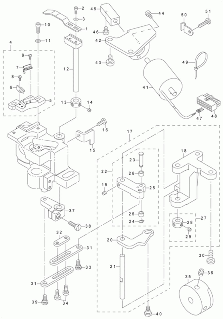 LU-1510 - 7.THREAD CUTTING COMPONENTS (FOR LU-1510-7)