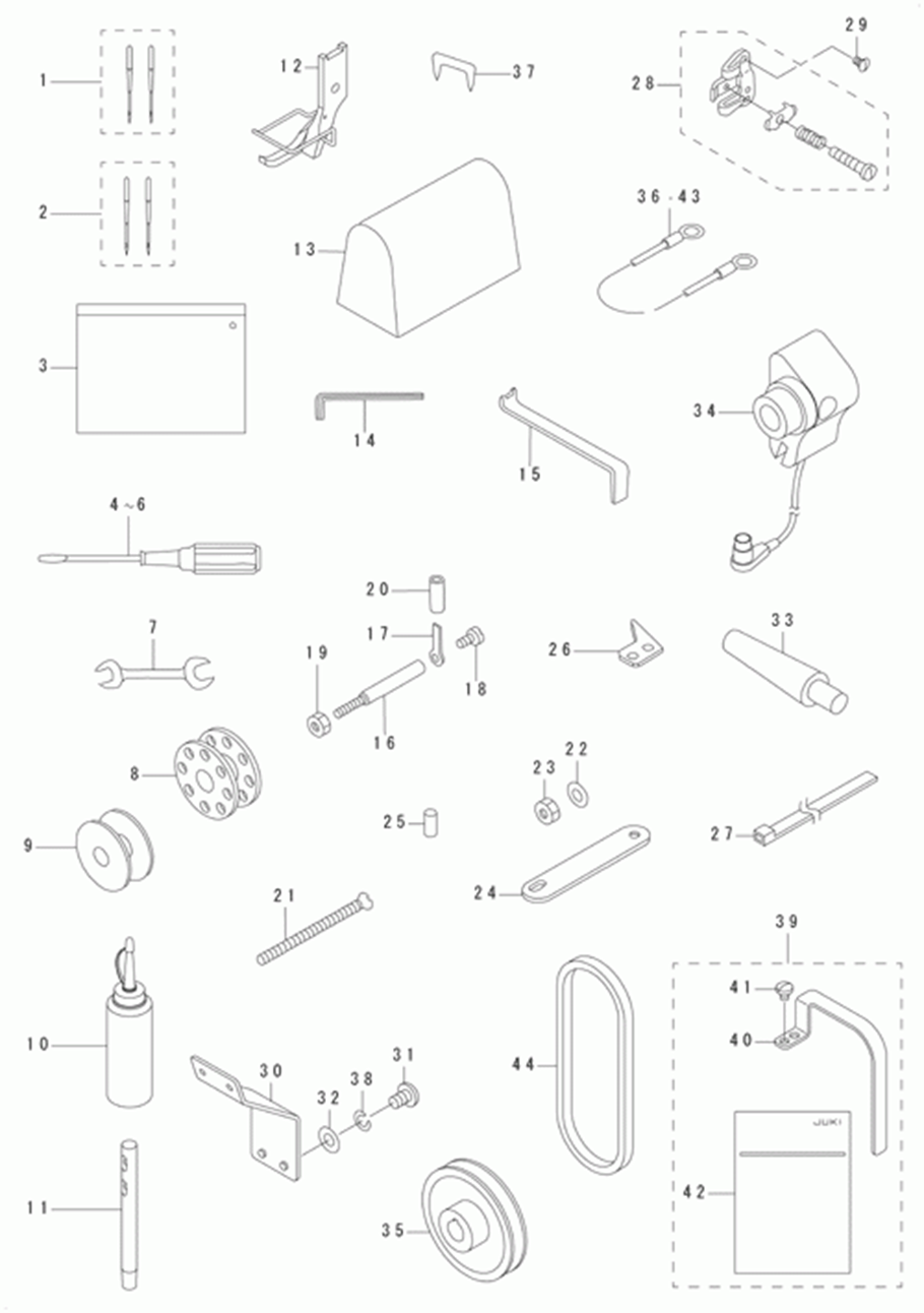 DSC-244-7 - 14.ACCESSORIES PARTS COMPONENTS